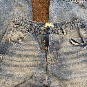 We The Free Classic Blue Button- barrel Jeans